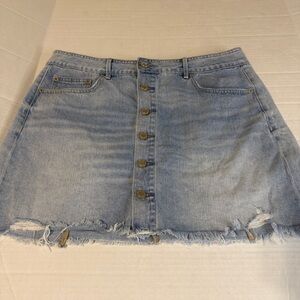 American Eagle Outfitters Light Blue Denim Mini Skirt